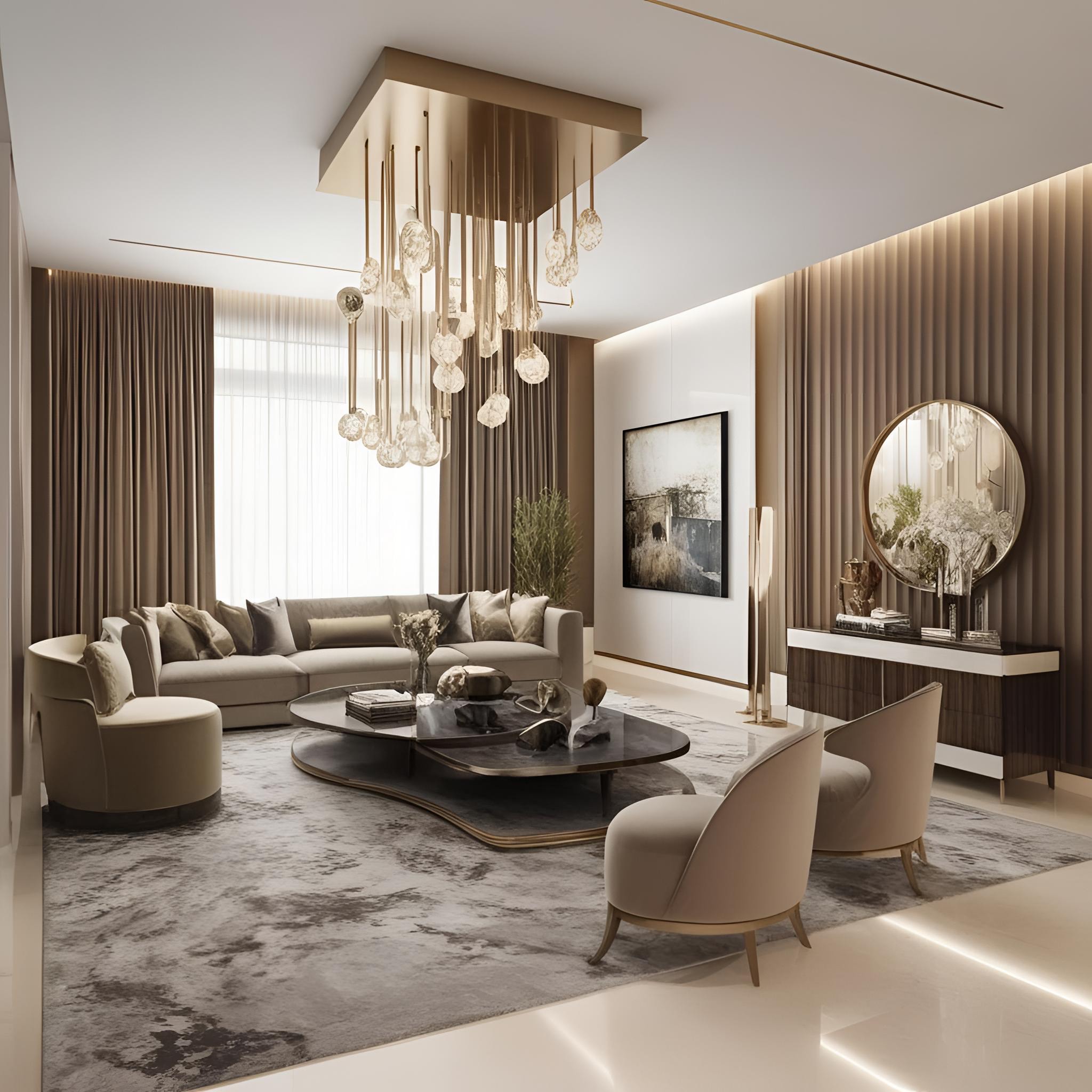 Create a luxury modern interior photos